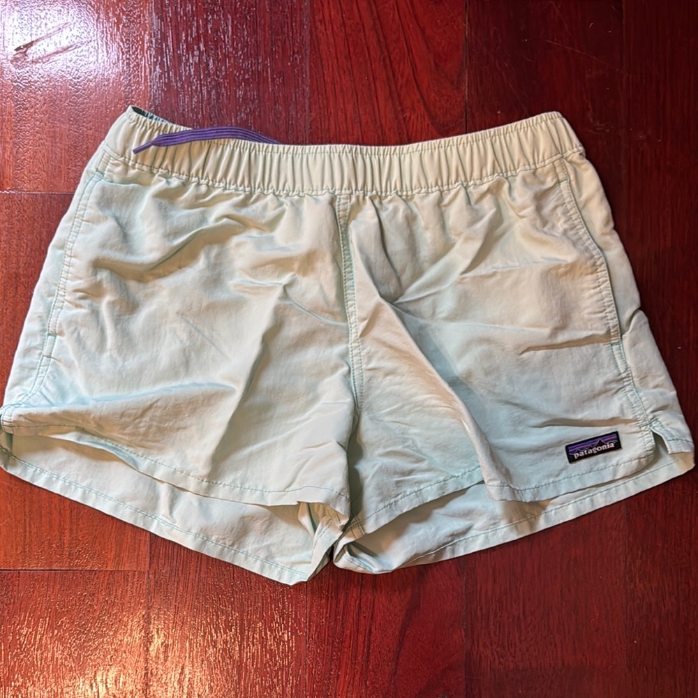 Patagonia Green Athletic Shorts Lightweight Quick-Dry